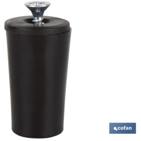 COFAN tope persiana 40 mm marrón con tornillo m-6   caja 20 unid.