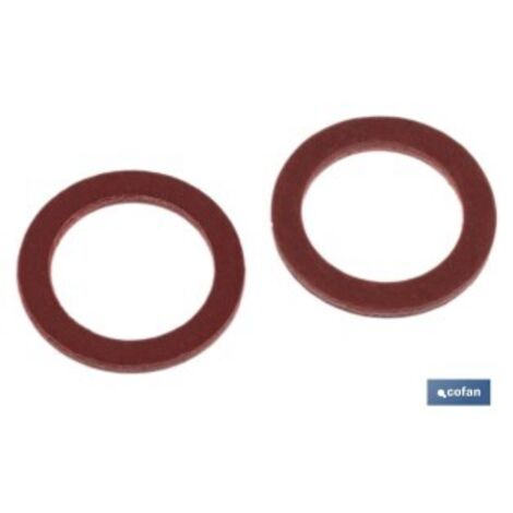COFAN arandela de fibra roja m-14 x 20 x 1,5 caja 100 unid.