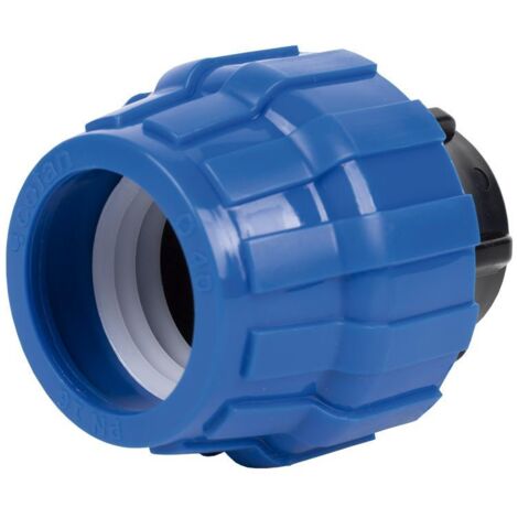 COFAN tapón final pp pn16 50   caja 5 unid. , Tapón final para tuberías de polietileno (PE).Adecuado para trabajar en sistemas de conducción de agua con una presión nominal de 16 b