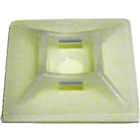COFAN base adhesiva bridas 12x12   caja 100 unid. , Con base cuadrada de 12x12, 19x19,25x25con adhesivo extrafuerte. Gran poder de fijación sin necesidad de perforar.