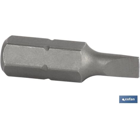 COFAN punta corta 5/16 sl-7   caja 5 unid. , Puntas Plana de atornillador, para uso de destornillador. Están fabricadas en acero de alta calidad. Modelo de eje hexagonal de 5/16 co (1/2)