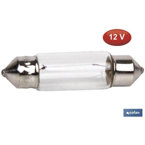 Lámpara plafonier C5W 12V 11x38mm para coche y moto