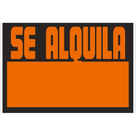 Señal de poliestireno 297x210mm - Alquiler