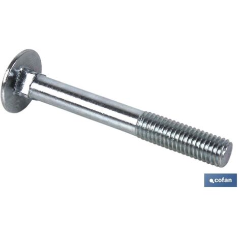 TORNILLO BOULON CABEZA REDONDA DIN-603 (SOLO TORNILLO) ACABADO ZINCADO M-6 X 100 Z