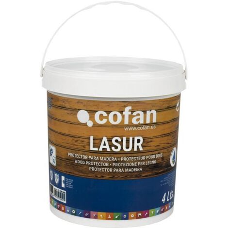 LASUR PROTECTOR AL AGUA PARA MADERA MATE NOGAL 4 L
