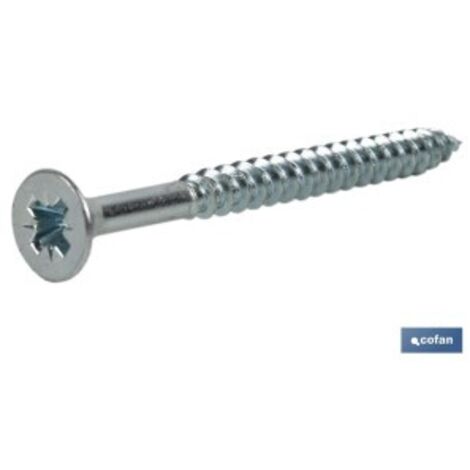 Tornillos cofan din-7505a cabeza avellanada Pozidriv 3.5x50 mm