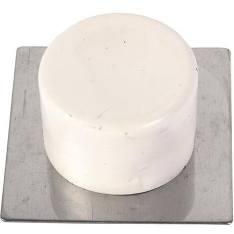 2 uds tope adhesivo base inox marron 40 x 40   caja 12 unid.