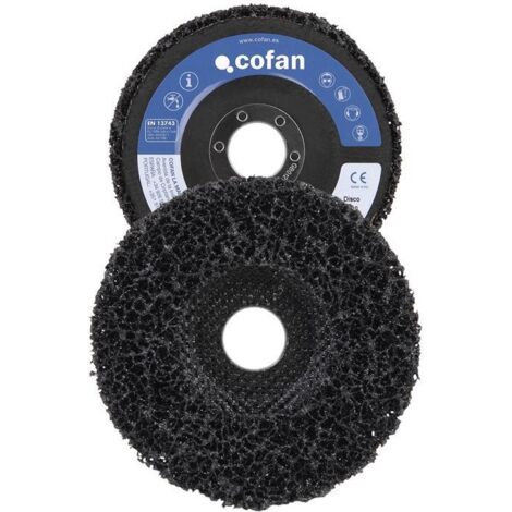 COFAN disco vellon p/limpieza fibra-plano 115x22,2   caja 5 unid.