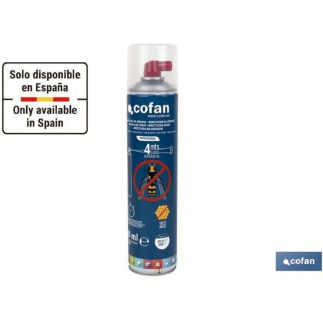 INSECTICIDA EN AEROSOL AVISPAS MODELO BYEAVI 600cc