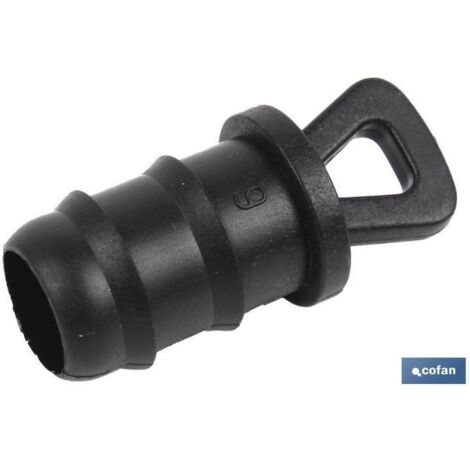 COFAN tapon final ø16mm   caja 100 unid. , Este tapón para riego por goteo se utiliza para tapar el final de la manguera de riego. Gracias a su diseño escalonado que facilita su de