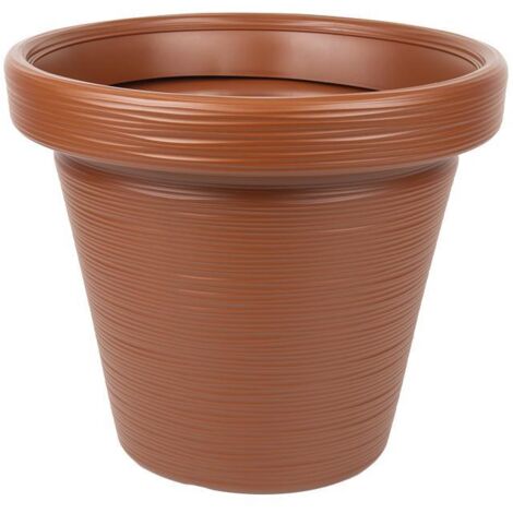maceta rayada color terracota pe ø 460 x 400 mm 37,3 l caja 4 unid. (1/5)