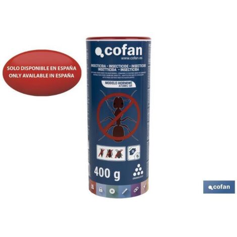 insecticida microgranulado para hormigas modelo hormiwe 400g