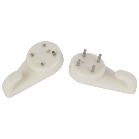 COFAN bl 2 uds cuelgacuadros 40mm   caja 10 unid. , Cuelga cuadros Plástico. en blíster.