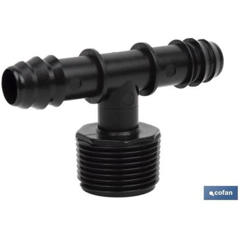 CONEXIÓN EN T R.MACHO Ø16MM-3/4