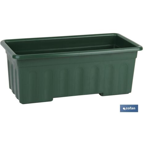 jardinera verde modelo azahar 40 x 20 x 15.5 cm caja 12 unid.
