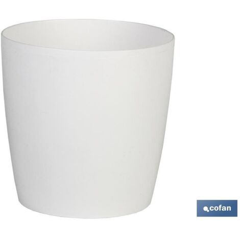 MACETA CAMELIA COLOR BLANCO 24.5X23.6cm
