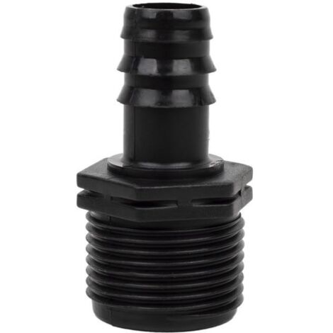 COFAN enlace mixto ø16mm-3/4 caja 100 unid. , Conector de empalme mixto con rosca para mangueras especial para riego por goteo o aspersión. Su uso está recomendado para jardinerí