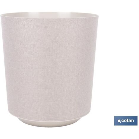 maceta o macetero gama textil color beige pp ø 195 x 201 mm 4,9 l caja 4 unid. (1/5)