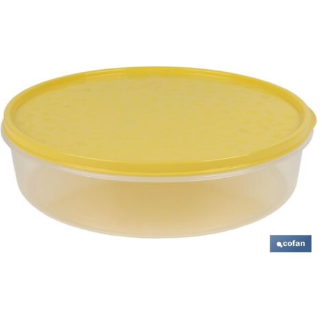 FIAMBRERA TORTILLA REDONDA AMARILLO  MODELO RIOJANA 24.5X6.5cm