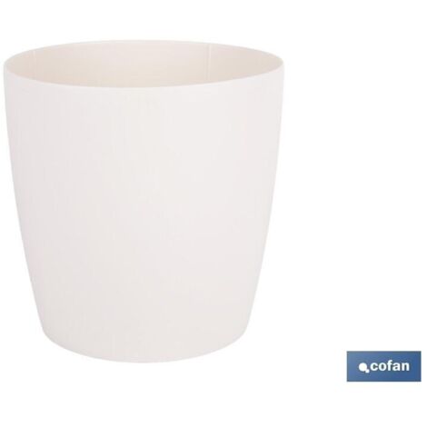 MACETA CAMELIA COLOR CREMA 24.5X23.6CM