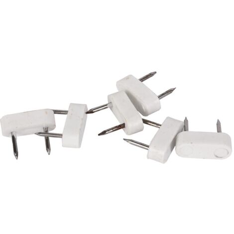 COFAN bl 6 uds topes dos puntas pequeño blanco caja 12 unid.