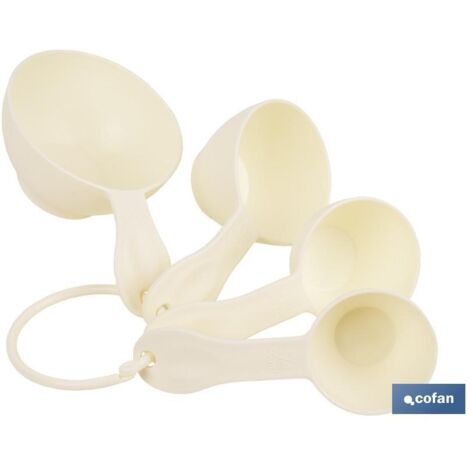 Juego de 4 cucharas medidoras 60 ml, 80 ml, 120 ml, 240 ml (1/5)