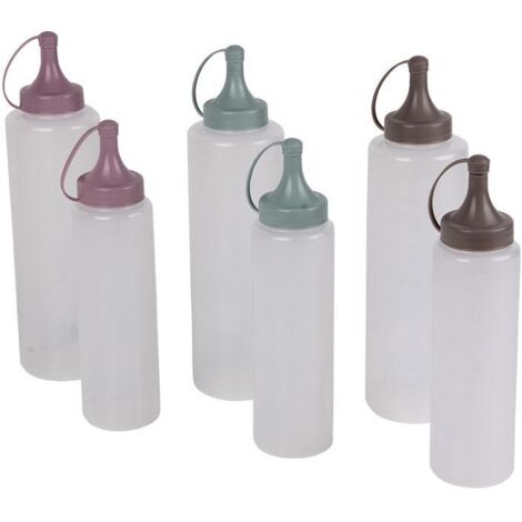 Pack 12 botellas aceitera Albahaca 250ml color piedra