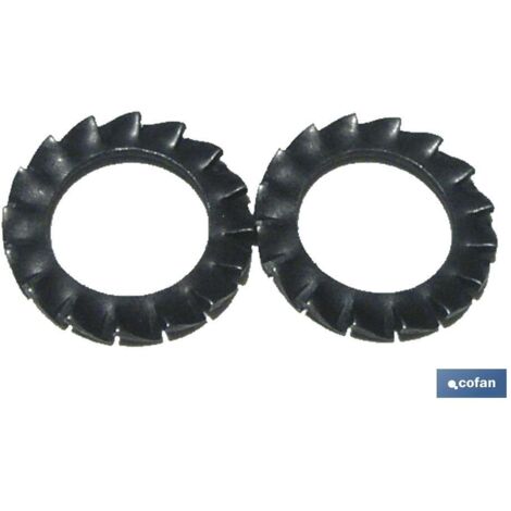 Arandela COFAN din-6798 m8 20 piezas dentada