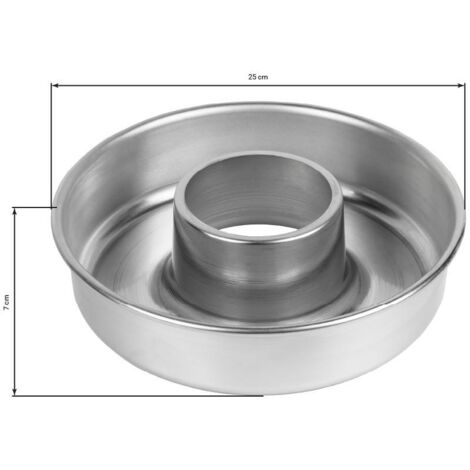 Pack de 6 moldes de rosca de aluminio de 25 cm