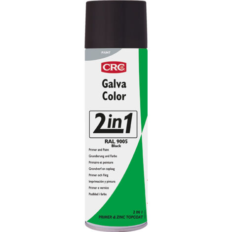 Imprimación anticorrosión spray negro 500 ml – Base de zinc – Secado rápido – Resistente a la corrosión – Para estructuras metálicas – CRC (1/7)