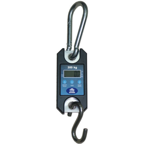 Gancho pesador digital hasta 300 kg con 2 pilas AAA