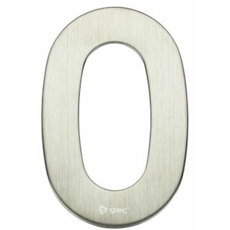 Número puerta 0 acero inoxidable con adhesivo GSC 003302610 (1/2)
