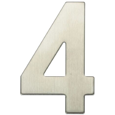 Número puerta 4 acero inoxidable con adhesivo GSC 003302614