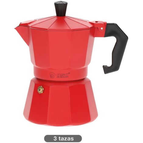 Cafetera Kalossi 3 tazas Rojo GSC 400010009 (1/5)