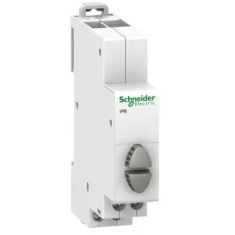 Schneider A9E18035 Acti9, iPB pulsador doble 1 NA gris + 1 NA gris 20A 230VAC