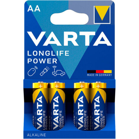 Pila Alcalina AA LR06 14.5x50.5mm Longlife Power Varta