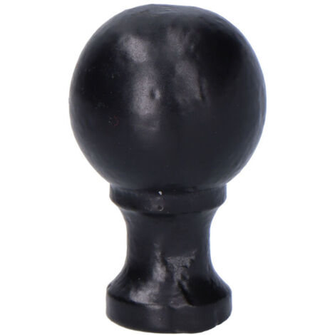 Pomo Bola 18mm H° Negro EDM (1/4)