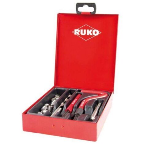 RUKO 244202 JUEGO DE 18 PIEZAS PARA REPARACIÓN DE ROSCAS M5 PROCOIL