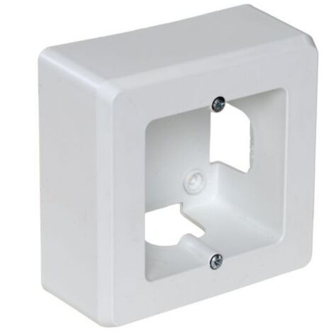 Caja de mecanismos de superficie para 1 elemento 94x96x43mm fabricada en ABS color blanco SOLERA 91