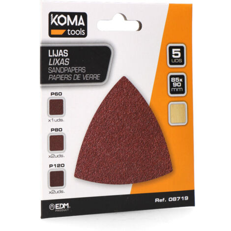 Pack 5 Lijas para Multiherramienta 08765 KomaTools (1/3)