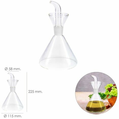 Aceitera Antigoteo Cristal, 500 ml
