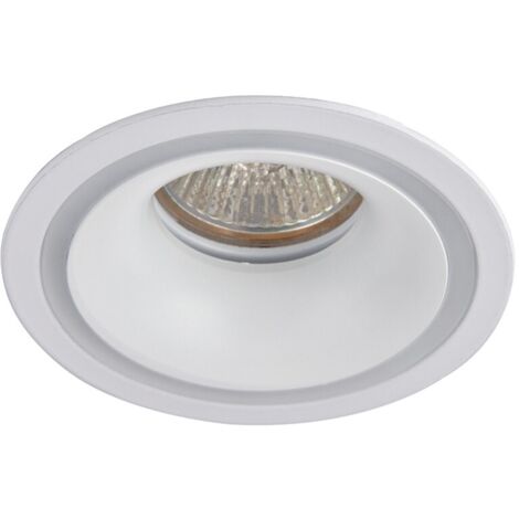 Empotrable fijo “Oneo” GU10 IP20 Ø11cm fabricado en aluminio color blanco (1/3)