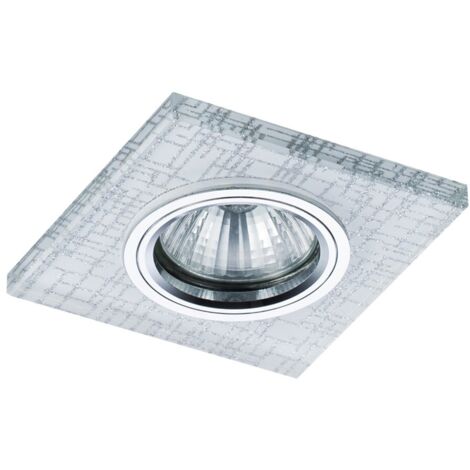 EMPOTRABLE CRISTAL CUADRADO KONY GU10   LED 3W 4000K (1/2)