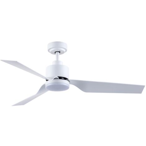 Ventilador de techo LED “Ekos” regulable con control remoto (15W 3CCT 1500lm) IP20 Ø132cm color blanco (1/5)