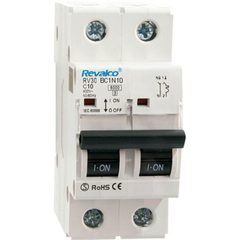 Magnetotérmico Revalco 1 Polo+Neutro 10A (1/2)