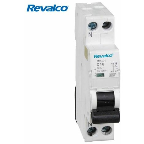 Magnetotérmico Revalco 1 Polo+Neutro 10A (estrecho) (1/3)