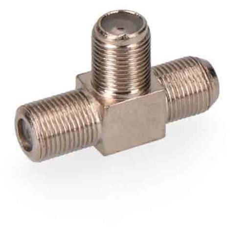 Conector Derivador "F" EDM Forma "T" 3 Machos - Parabólicas (1/3)