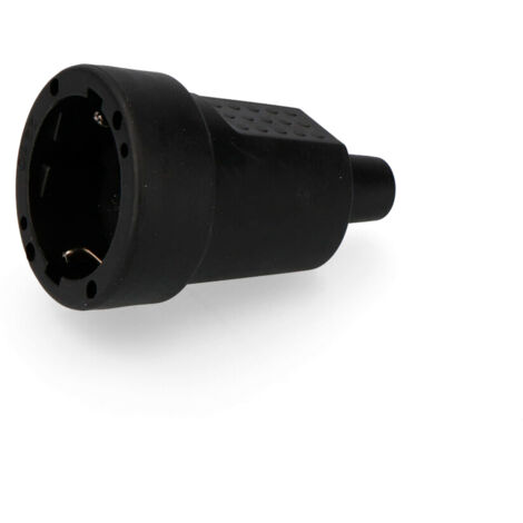 Base Aérea de Goma EDM 10/16A 250V T/TL IP44 4,8mm Negra (Retractilada) (1/5)