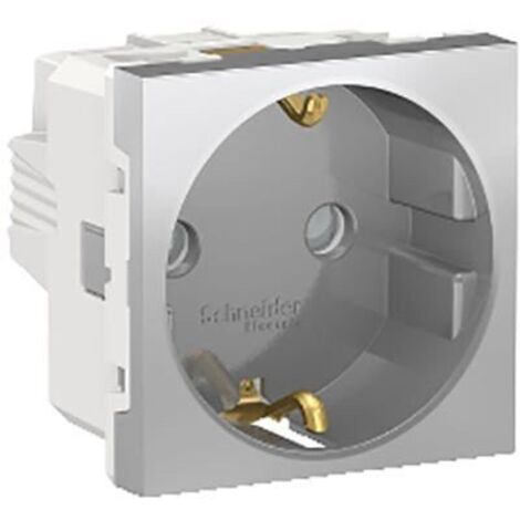 Base de enchufe schuko aluminio SCHNEIDER NU303730