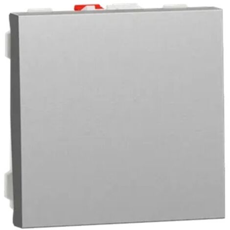 Pulsador 2 módulos aluminio SCHNEIDER NU320630
